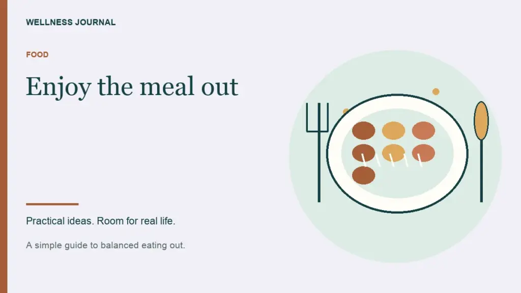 Illustrated guide: enjoy the meal out.