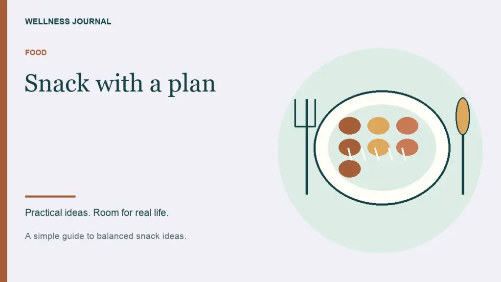 Illustrated guide: snack with a plan.