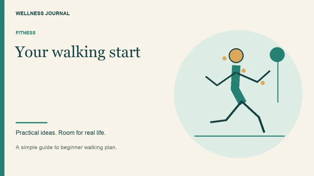 Illustrated guide: your walking start.