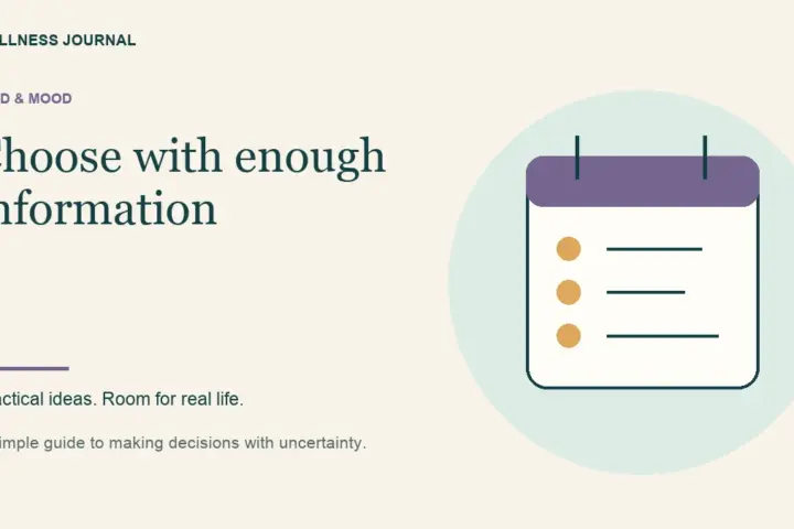 Illustrated guide: choose with enough information.