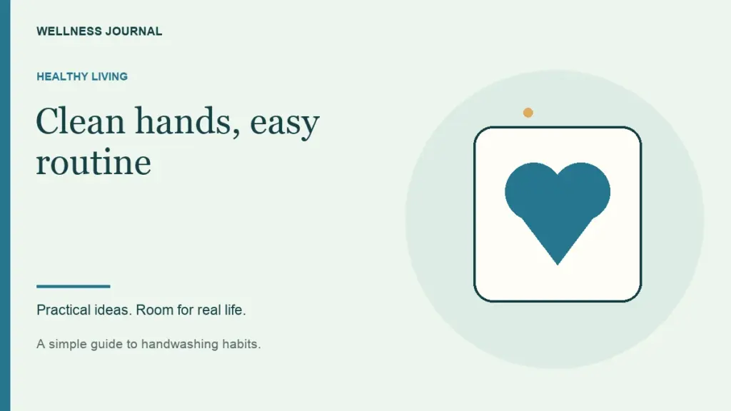 Illustrated guide: clean hands, easy routine.