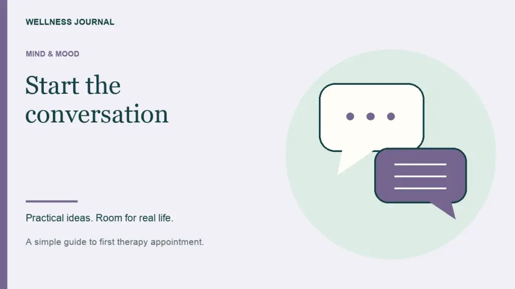 Illustrated guide: start the conversation.