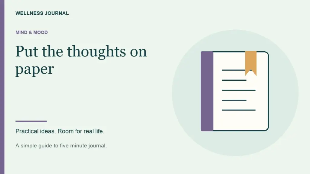 Illustrated guide: put the thoughts on paper.