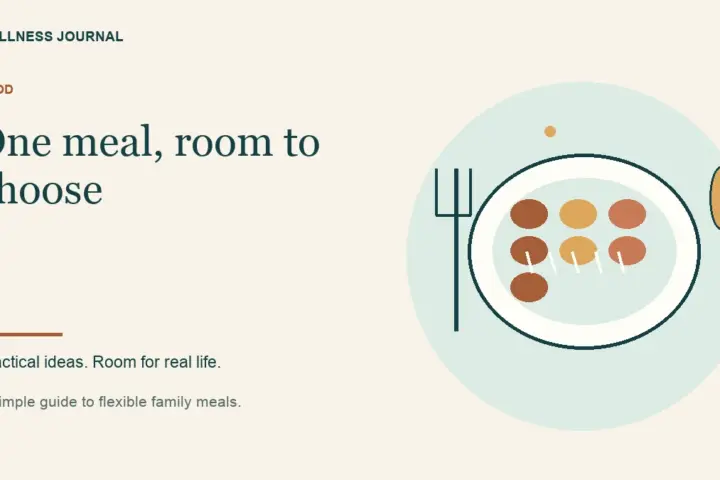Illustrated guide: one meal, room to choose.