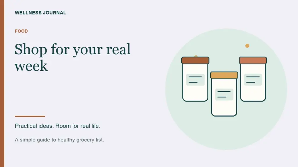 Illustrated guide: shop for your real week.