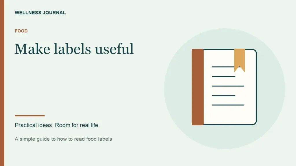 Illustrated guide: make labels useful.