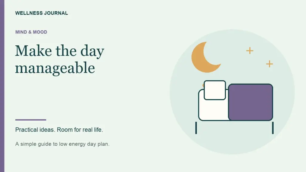 Illustrated guide: make the day manageable.