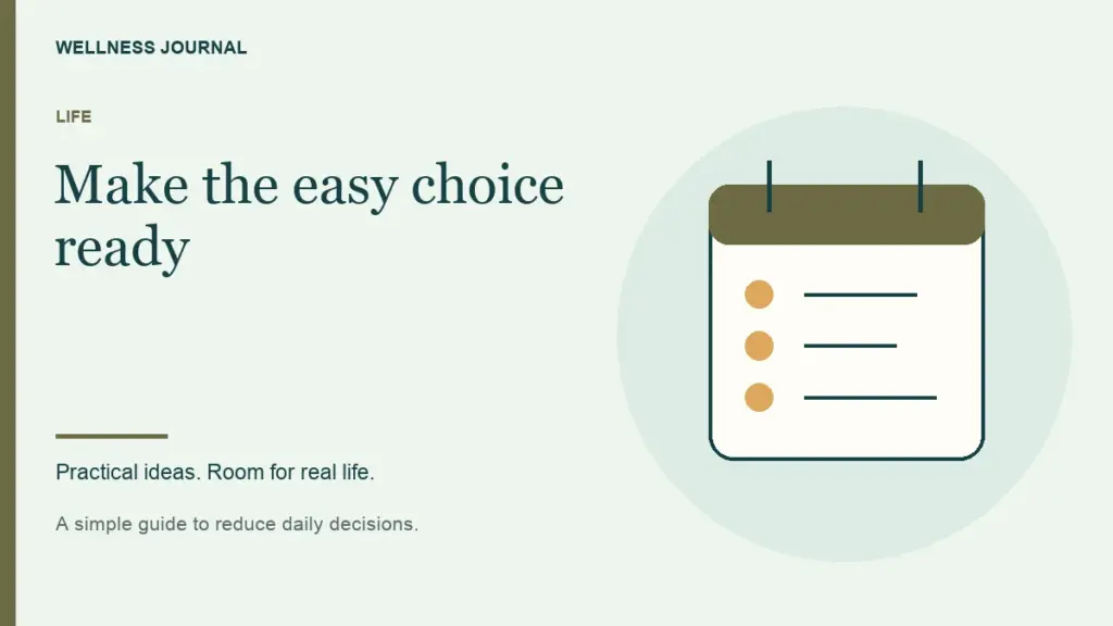 Illustrated guide: make the easy choice ready.