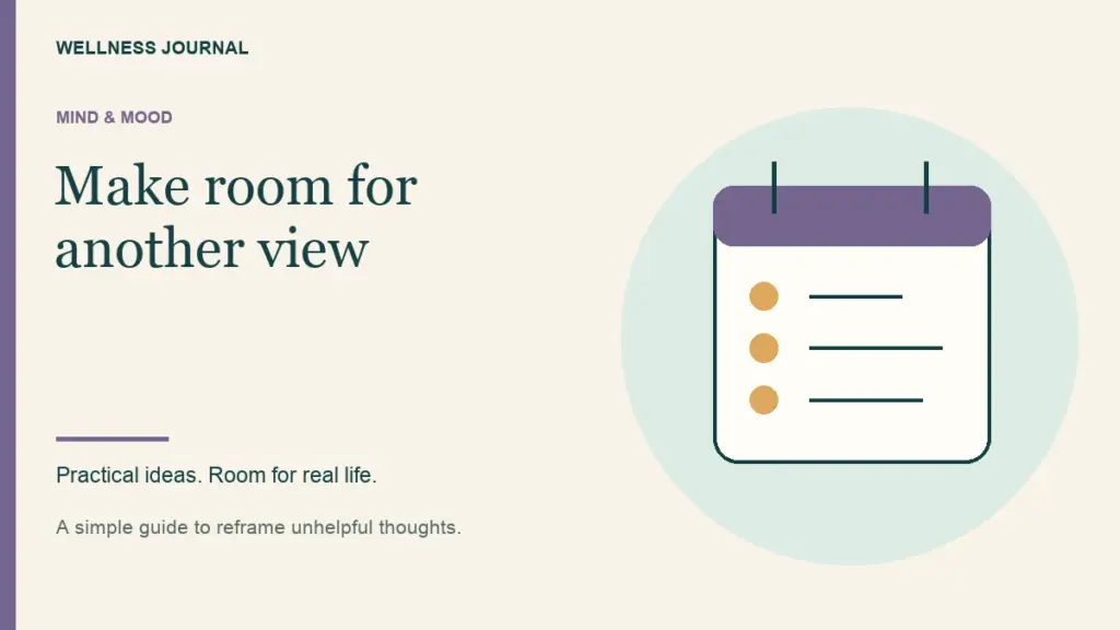 Illustrated guide: make room for another view.