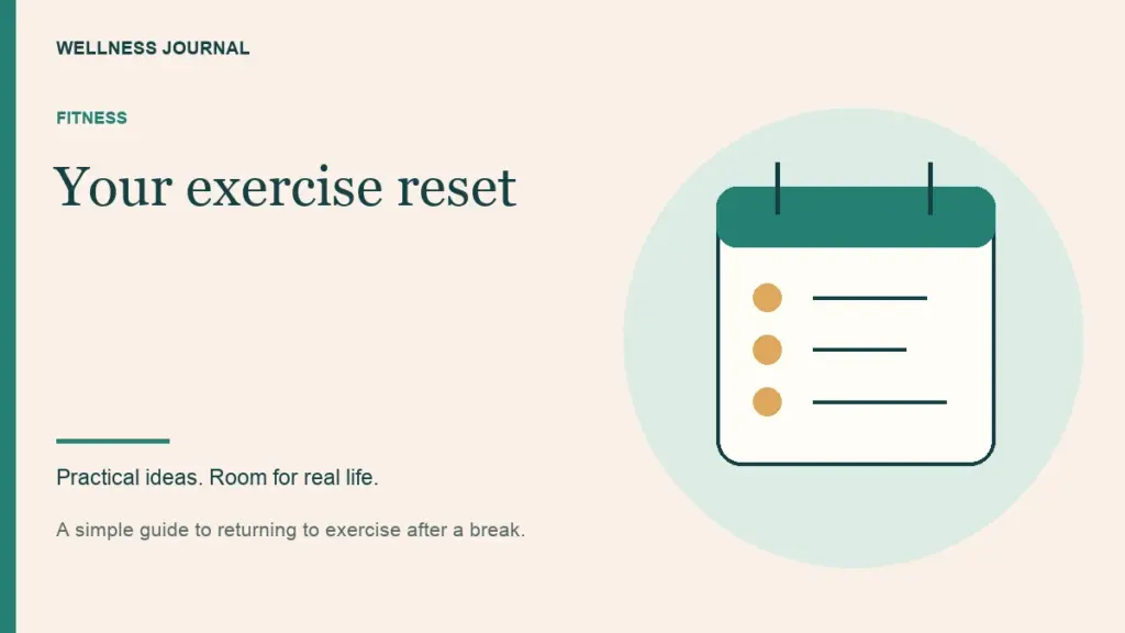 Illustrated guide: your exercise reset.