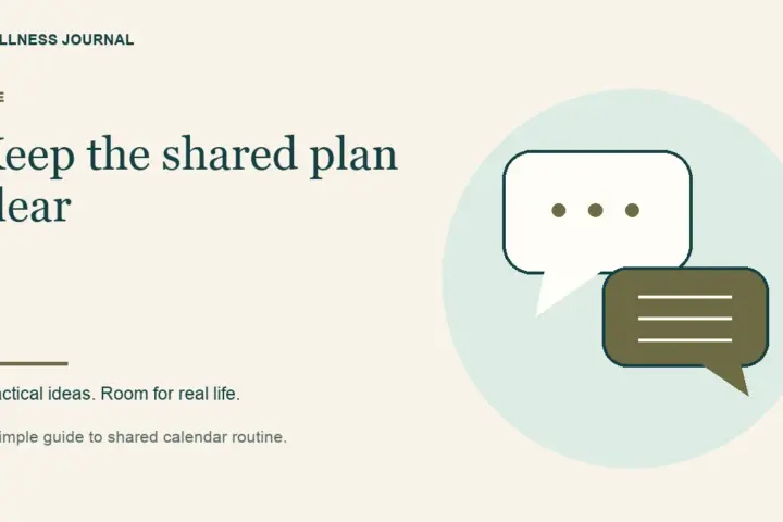 Illustrated guide: keep the shared plan clear.
