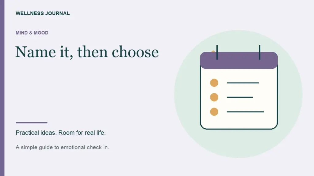 Illustrated guide: name it, then choose.