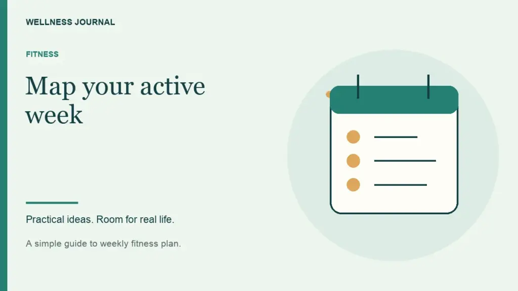Illustrated guide: map your active week.
